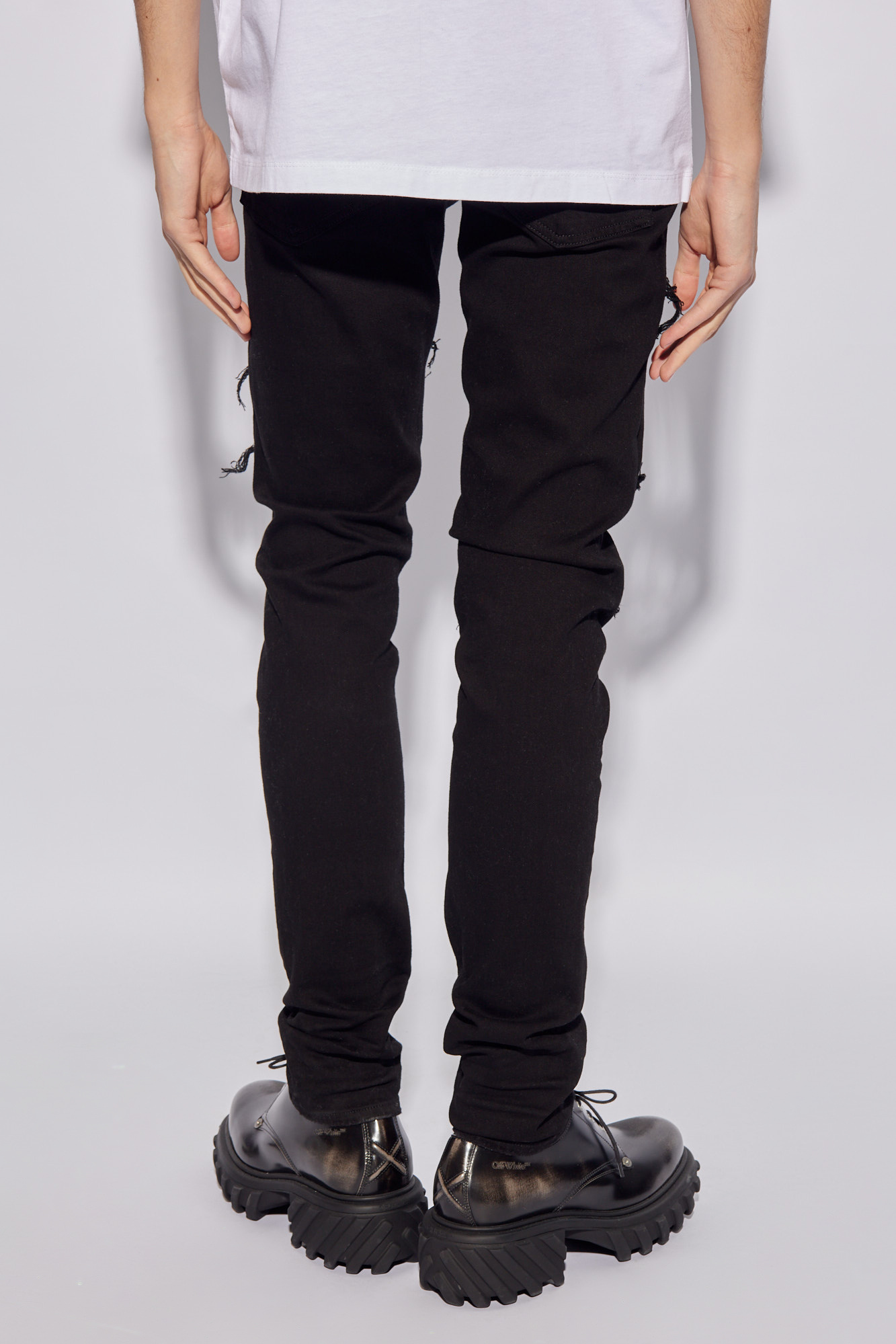 SchaferandweinerShops KR - Black Distressed jeans Amiri - Il